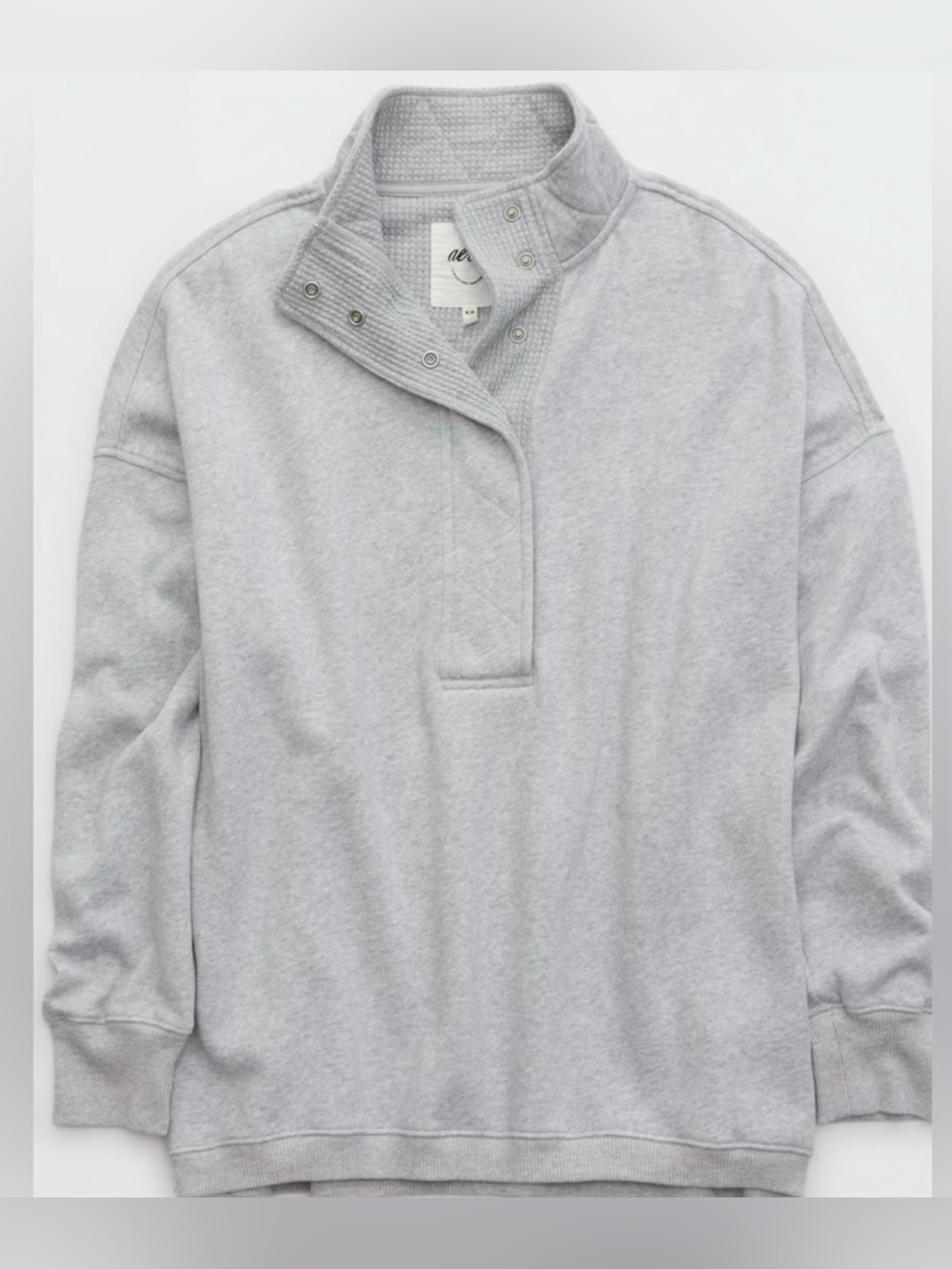 Aerie Getaway Quarter Snap Sweatshirt